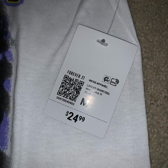 NWT Forever 21 White OutKast Shirt with Silver Lettering - Picture 5 of 5